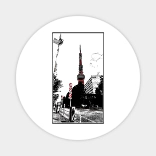 Tokyo Tower with no text Magnet